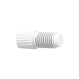 Delrin® Plug White, 5/16-24 Flat-Bottom